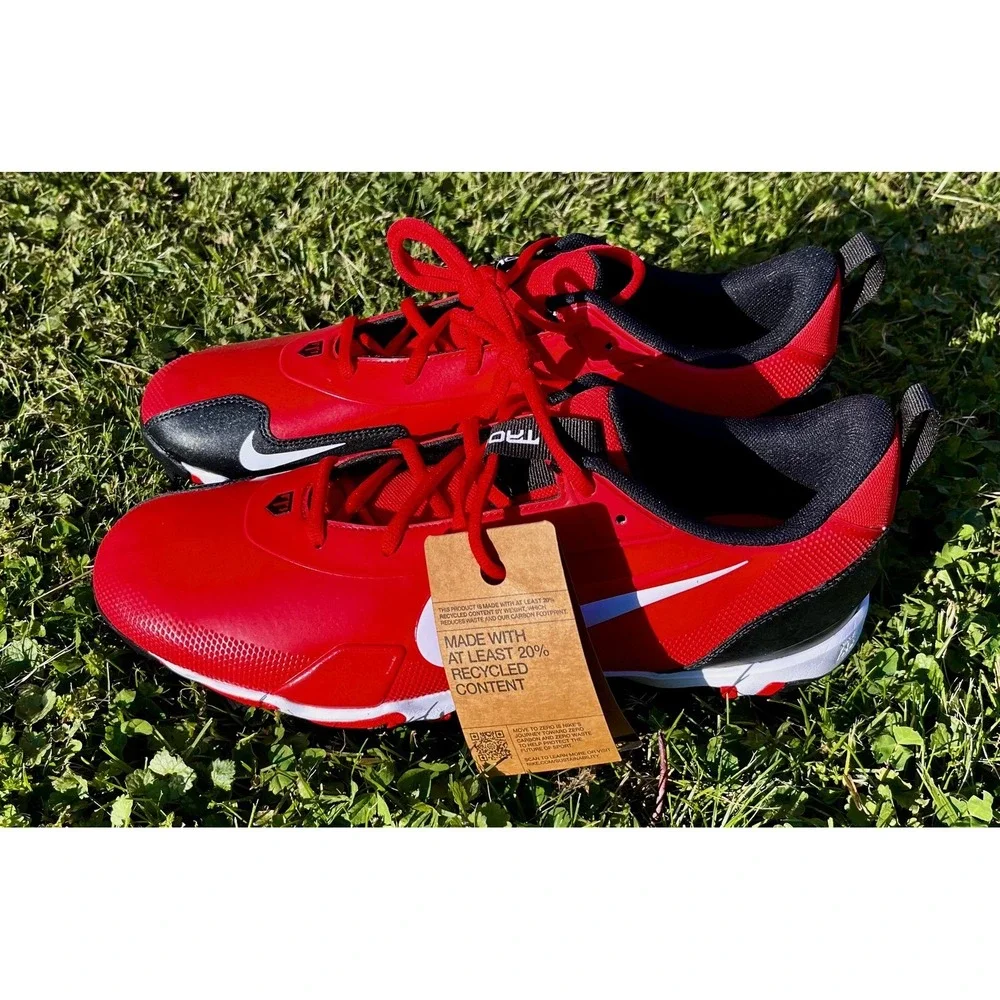Nike‎ Trout Fastflex Shoes Mens Size 11.5 Red Baseball Cleats FB9728-600